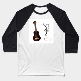 brown ukulele ugly shirt Baseball T-Shirt